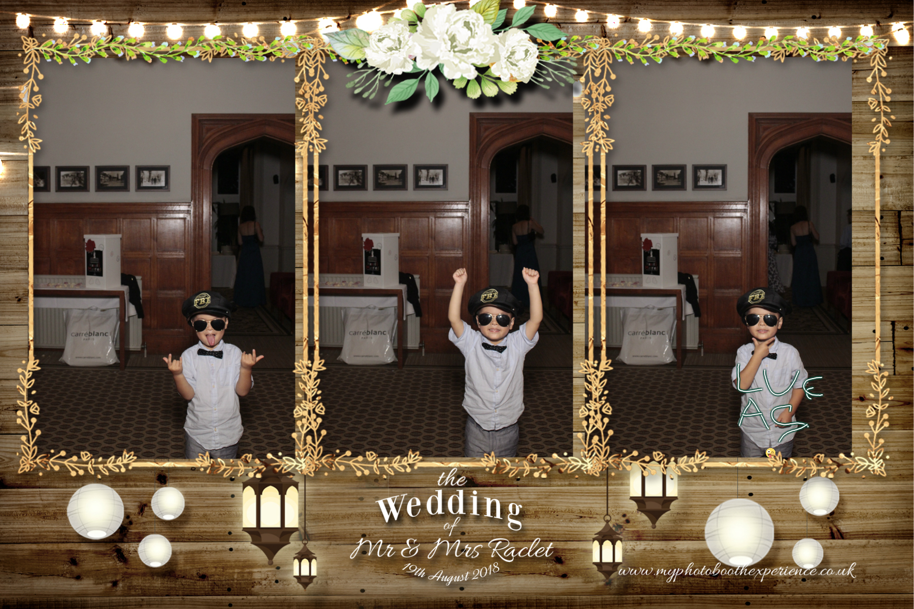 Mr & Mrs Raclet | View more photos from the event at gallery.myphotoboothexperience.co.uk/u/MyPhotoBoothExperienceLtd/Mr-Mrs-Raclet